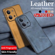 PocoC85 2025 Sheepskin Leather Texture Casing For Xiaomi Poco C85 C75 C81 C71 C 85 C 81 PocoC85 Poco