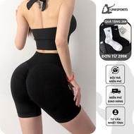 Big Size] Women's gym shorts with butt elastic, women's yogaShorts with 8-way elastic butt elastic t