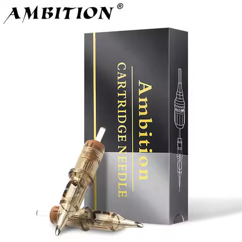 Ambition Premium Tattoo Cartridge 20pcs RL/RM/RS Round Liner Shader Curved Magnum Tattoo Needle 1RL 