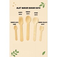 WOODEN SPOON CAKE WOODEN GELATO SPOON