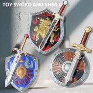Children Toy Sword Boy Baby Sword Shield Soft Rubber Shield Child Weapon Parent-Child Battle Toy Swo