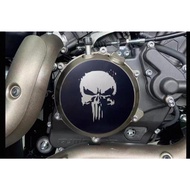 QJMotor SRV250 AMT Stainless Clutch Cover Metal Sticker