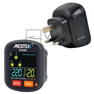 MESTEK 30-250v Check Tool With Color Display Rcd Tester Phase Socket Tester Rcd Phase Check Tool Por