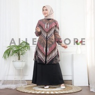 Gamis batik Motif Songket Dress Modern Premium, Dress Muslim, Gamis Batik Kombinasi
