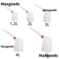 MAXGOODS Oil Measuring Jug, 1.2/2/3/4/5 Litre Plastic Spout Container Oiler, Universal with Pouring 