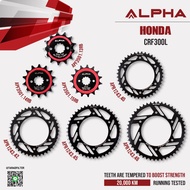 ALPHA Sprocket Used For Honda CRF300L [APF3501/APR1243]