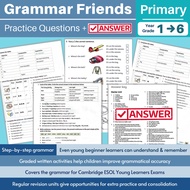 43O🟨 Grammar Check Workbook With Answer Year 1 - Year 6 English Grammar Practice Cambridge Primary E