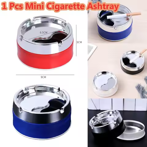 1 Pc Creative Household Detachable Cigarette Ashtray Portable Mini Rotatable Lid Ashtray(Only Ashtra