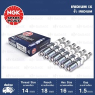 NGK หัวเทียนขั้ว Iridium TR55IX 6 หัว ใช้สำหรับรถยนต์ Ford Escape 3.0 V6