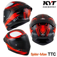 KYT TTC Spider-Man Miles Helmet Full Cover Marvel tt-course Glasses Groove Headphone Jack Buckle/23 