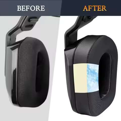 Replacement Ice gel Earpads Suitable for Logitech G733 G535 G335 Wireless Gaming Headset, Soft and c
