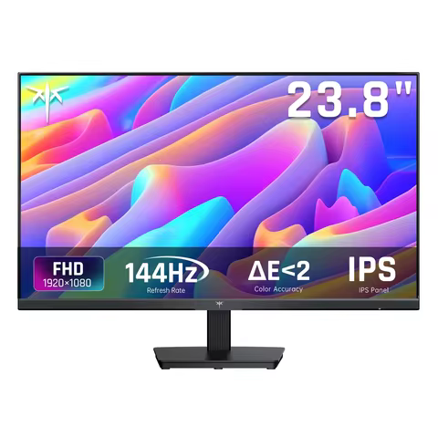 KTC 24 Inch Computer Monitor, FHD 144Hz Office Gaming Monitor, IPS, Adaptive-Sync 1500:1 Contrast Ra