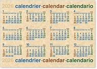 etranger di costarica 2026 Calendar Wall Poster B2 Natural 515x728mm CLP-B2-03 EDC4905