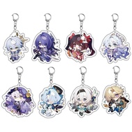 Game Honkai: Star Rail Robin Aventurine Acheron Black Swan Sparkle Acrylic Pendant Figure Keychain K