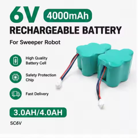6V 4000mAh SC Ni-MH Rechargeable Battery Pack Compatible 530 TBD71 630 Robot Vacuum Cleaner Sweeper 