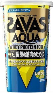 (訂購) 日本製造 明治 SAVAS AQUA Whey Protein 100 乳清蛋白粉 檸檬味 294g