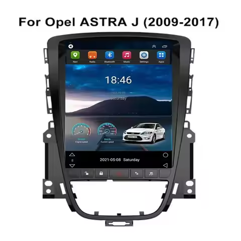5G LTE Android 14.0 For OPEL ASTRA J Tesla type Multimedia Stereo Car DVD Player Navigation GPS Radi