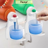 PDONY Washing Liquid Cup Rack, Foldable Anti-spill Laundry Detergent Cup Holder,  Fits Most Bottles Storage Tray Laundry Gadget