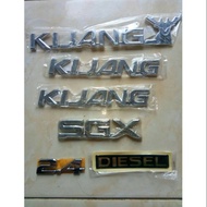 Kijang SGX 2.4 Diesel Emblem Set Side Horn 6 pcs rear Kijang Kapsul super long short 97 04