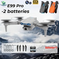 【Two Batteries】Drone E99 Pro 4K HD Dual Camera WiFi FPV Drone with Visual Positioning and Accessorie