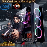 DIY Customize Full Set Core i7 i5 Budget Gaming PC Intel AMD Dekstop CPU GTA CSGO GTX1050Ti RTX2060