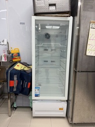 美的冷藏展示櫃連層架 白色雪櫃 烘焙 市集用Midea White Glass Door Display Fridge Freezer