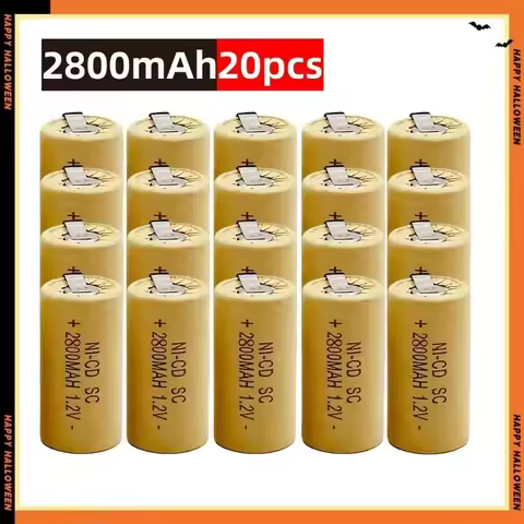 2800mAh Ni-Cd Rechargeable Battery for Makita Bosch Hitachi and DeWalt Power Tools, Screwdriver Batt