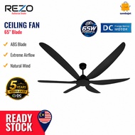 Rezo Kipas Siling 65'' Ceiling Fan 6 Blade DC Motor With Remote Control AIRLY666