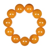 【正佳珠寶】老蜜蠟琥珀 蒐藏級老雞油黃 25.6mm 老蜜蠟手珠