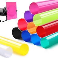 12 Pcs Correction Gel Light Filter, 16x20'' Transparent Colour Lighting Filter, Enhance Your Lightin