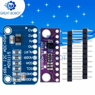 BS 1PCS 16 Bit I2C ADS1115 ads1015 Module ADC 4 channel with Pro Gain Amplifier for Arduino RPi