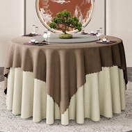 Oil-Proof Round Club Round Tablecloth Hotel Tablecloth Hotel Electric Round Tablecloth PU Tablecloth
