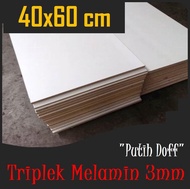 TRIPLEK MELAMIN DOFF 3 mm 40x60cm ( isi 4pcs )