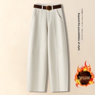 MEITESIJIAONU | Beige Thermal Jeans Trousers