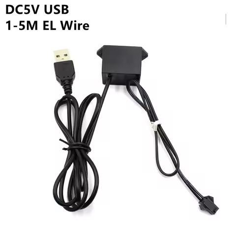 DC5V USB Power Supply Adapter Driver Controller Inverter For 1-5M El Wire Electroluminescent Light,D