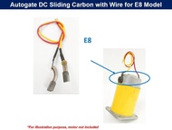Autogate DC Sliding Motor Carbon with wire for AA-Matic / E8 / OAE 888 - 1 Pair