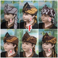 TRADITIONAL JAVANESE SUNDAN HEADBAND UK CHILDREN 1-10 YEARS BATIK TOP WITH HOLE (GS 03)