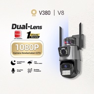 V380 V8 Outdoor HD 8MP 4K Dual Lens WiFi IP Security Camera Night Vision 4G CCTV Two Way Talk Motion