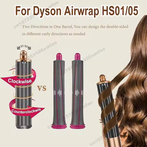 For Dyson Airwrap Styler 30MM/40MM Long Hair Curling Barrels , Self-Curling Accessories for Airwrap 