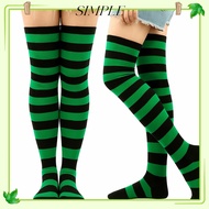 SIMPLESHOP Thigh-High Socks - Knitted, 9 Colors, Stylish for Costumes & Events