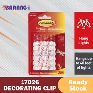 3M Command 17026 Decorating Clips Mini Wall Hook Organizer Wire Line Clip CommandTM 17026ANZ, 20 Clips/Pack Barang-i