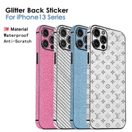 iPhone13 Pro Max Matte Glitter Stickers Anti-Scratch Full Body Back Film Protector Cover For iPhone 13 12 Pro Max