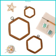 RPAN Imitated  Embroidery Hoop Hexagonal Embroidery Hoop Hexagonal Hoop for Craft