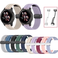 22mm Silicone Magnetic Buckle Strap For Garmin Venu 2 Venu2 45 mm Vivoactive 4 Garmin 265 Forerunner 255 Soft Candy Color Watch Band Sports Bracelet Loop