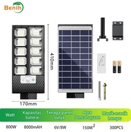800W Lampu Jalan Tenaga Surya Luar Ruangan Super Terang Sensor Gerak Tahan Air Lampu Tenaga Surya Ha
