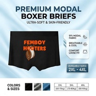 Premium Modal Boxer Briefs Femboy Hooters Owl Design Ultra Soft Skin Friendly Breathable Cool Comfor