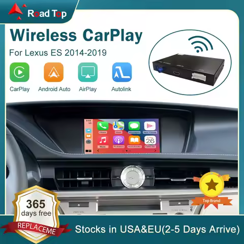 Wireless CarPlay for Lexus ES 2014-2019, with Android Auto Mirror Link AirPlay Car Play Functions