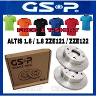 CS GSP TOYOTA ALTIS 1.6 / 1.8 ZZE122 / ZZE122 FRONT DISC ROTOR 1 PAIR 2PCS LEFT AND RIGHT