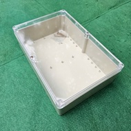 ABS plastic box 300x200x95mm with clear lid
