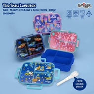 Smiggle Trio Character Lunch Box 3-Section 1200ml Smiggle Lunch Box
